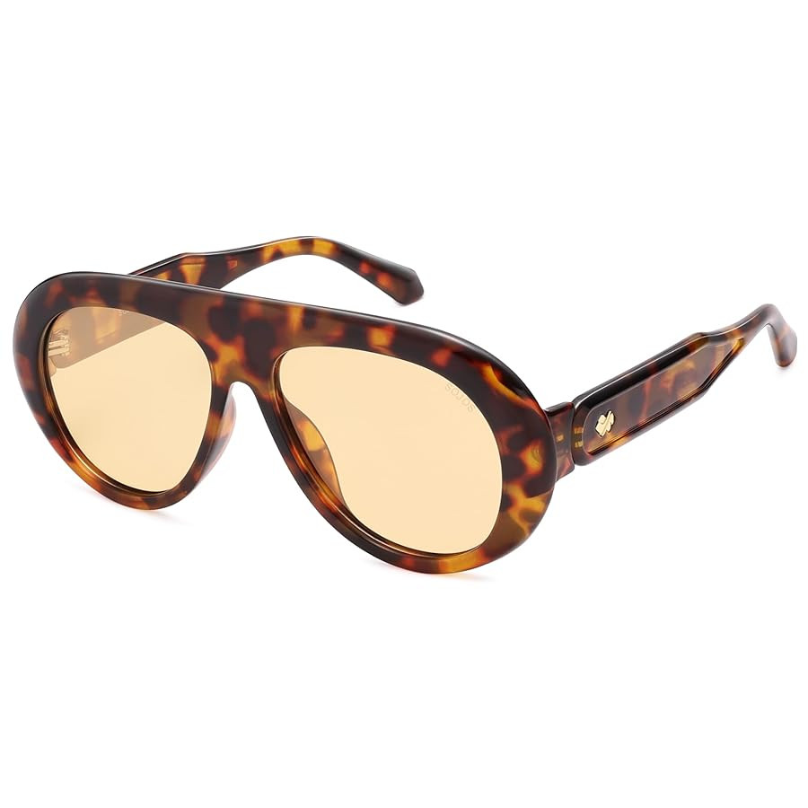 SOJOS Trendy Oversized Polarized Aviator Sunglasses Womens Men Retro Vintage 70s Style UV Protect... | Amazon (US)