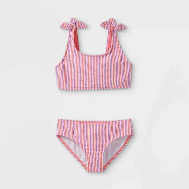 Girls' Seersucker 2pc Bikini Set - Cat & Jack™ | Target