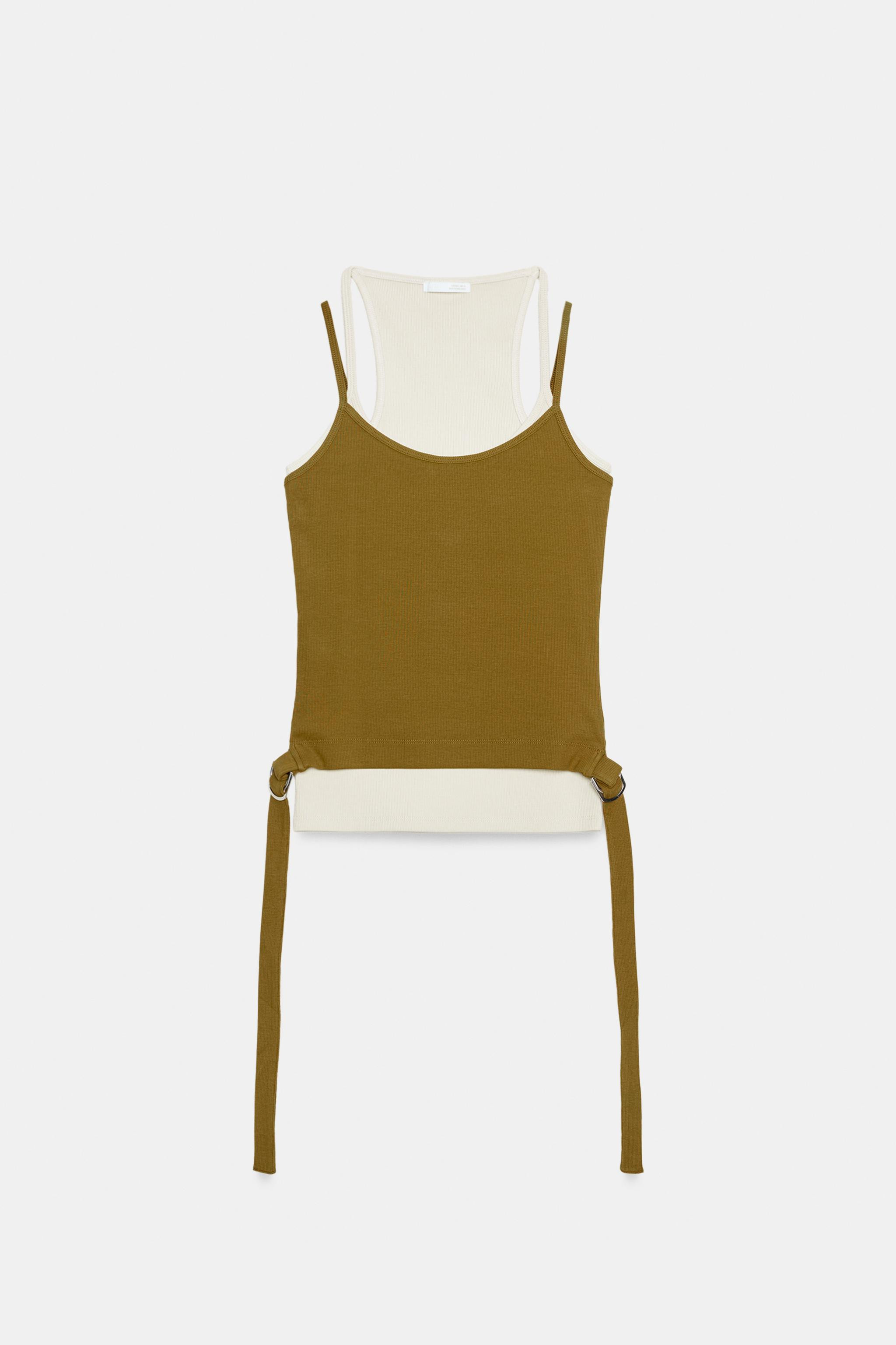 DOUBLE CONTRAST EFFECT TOP | Zara US