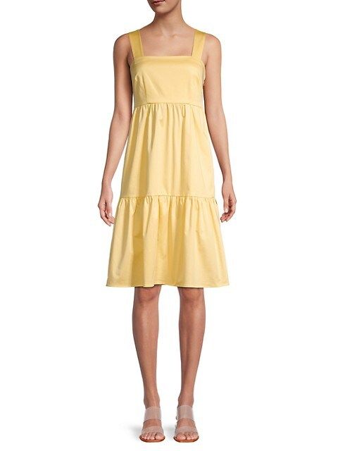 Back Bow Tiered-Hem Sundress | Saks Fifth Avenue OFF 5TH