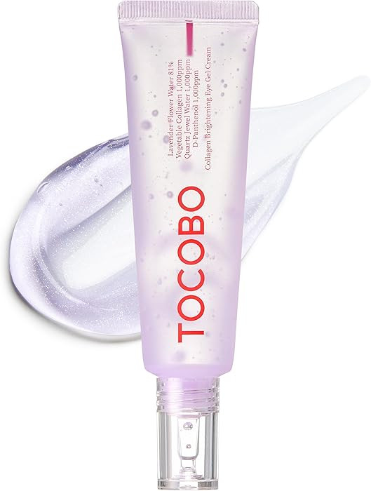 Collagen Brightening Eye Gel Cream – Korean Vegan Under Eye Treatment for Dark Circles & Puffy ... | Amazon (US)