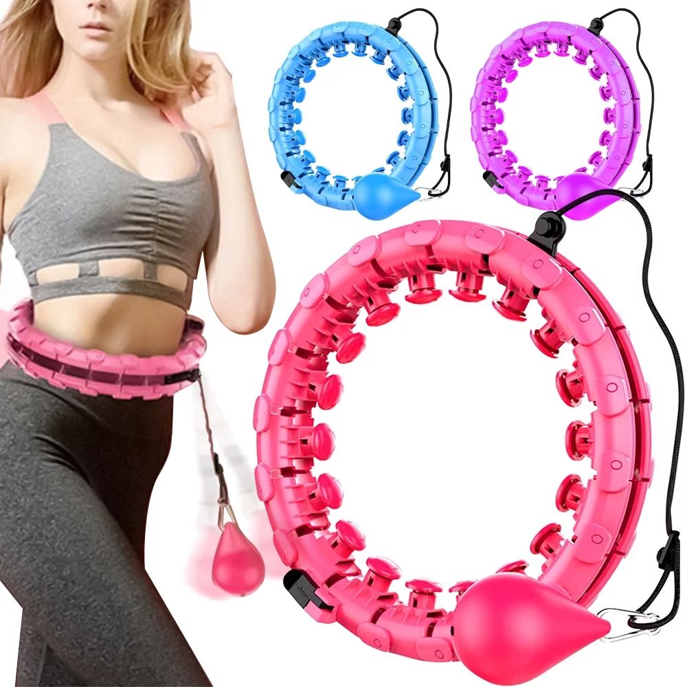 Weighted Exercise Hoop, Smart Exercise Hoop for Adult and Kids, 24 Detachable Knots Adjustable Ex... | Walmart (US)