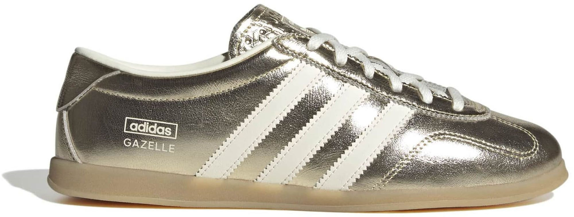adidas Originals Women's Gazelle Lo Pro Shoes, Size 5.5, Gold Mtlc/Off White/Gum 3 | DICK'S Sporting Goods