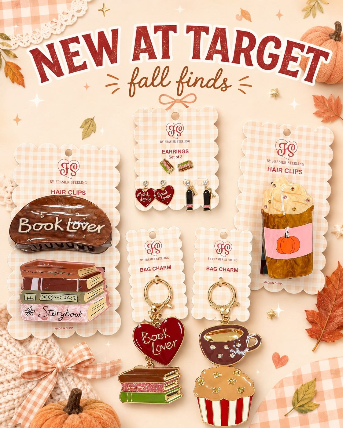 New Frasier Sterling accessories for the fall book lovers and Halloween 🎃 at Target! Follow + comment “SHOP” for a link! (make sure you’re following to receive it) ✨ & if you love Holiday finds and gift ideas, follow along for more! 

#Targetpartner #ltk  #targetstyle #shoppingvlog #newattarget