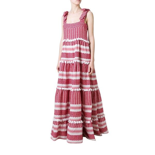 Dodo Bar Or Amal Red Tiered Maxi Dress | Bed Bath & Beyond