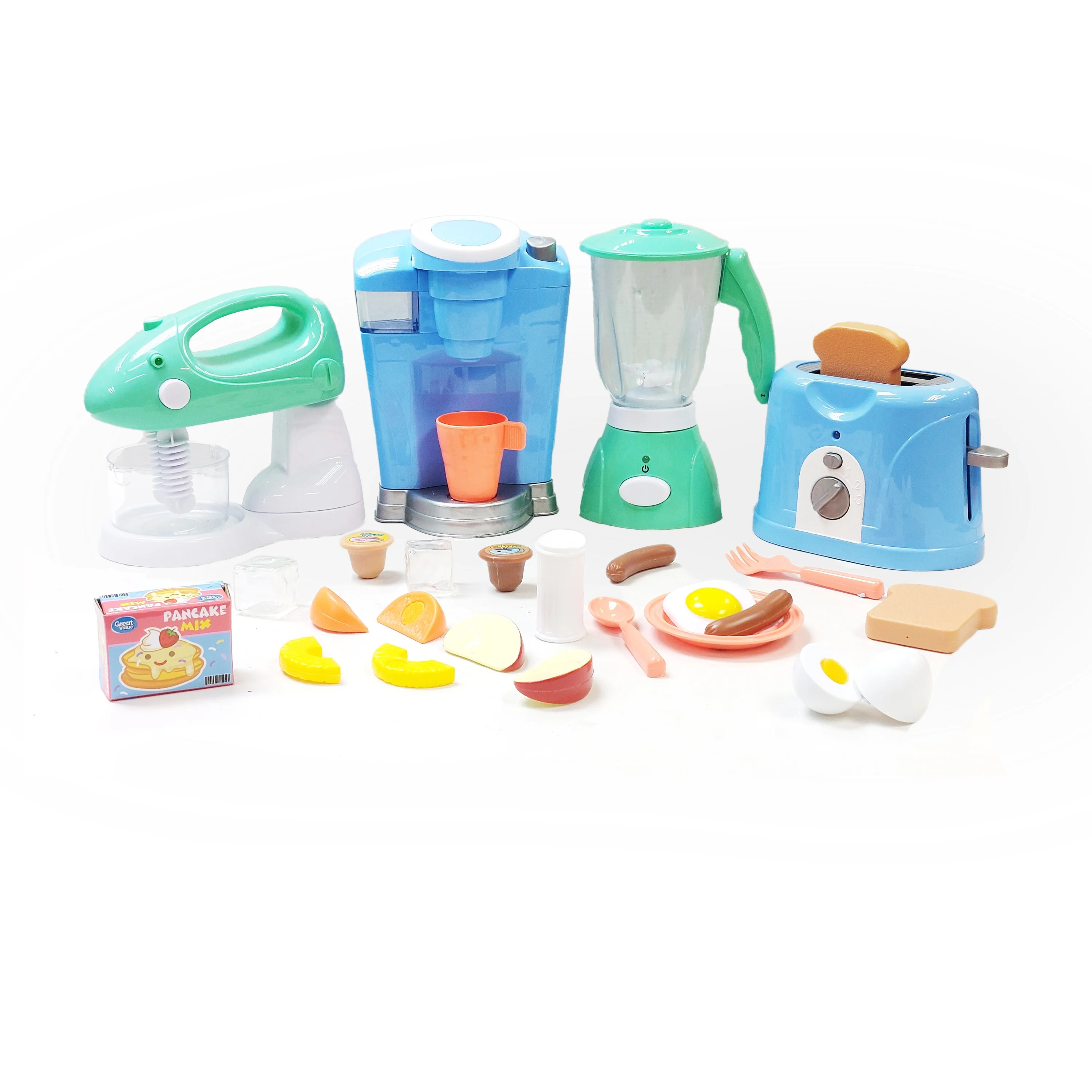 Kid Connection Electronic Kitchen Appliance Play Set, 26 Pieces, Toddler Toys | Walmart (US)