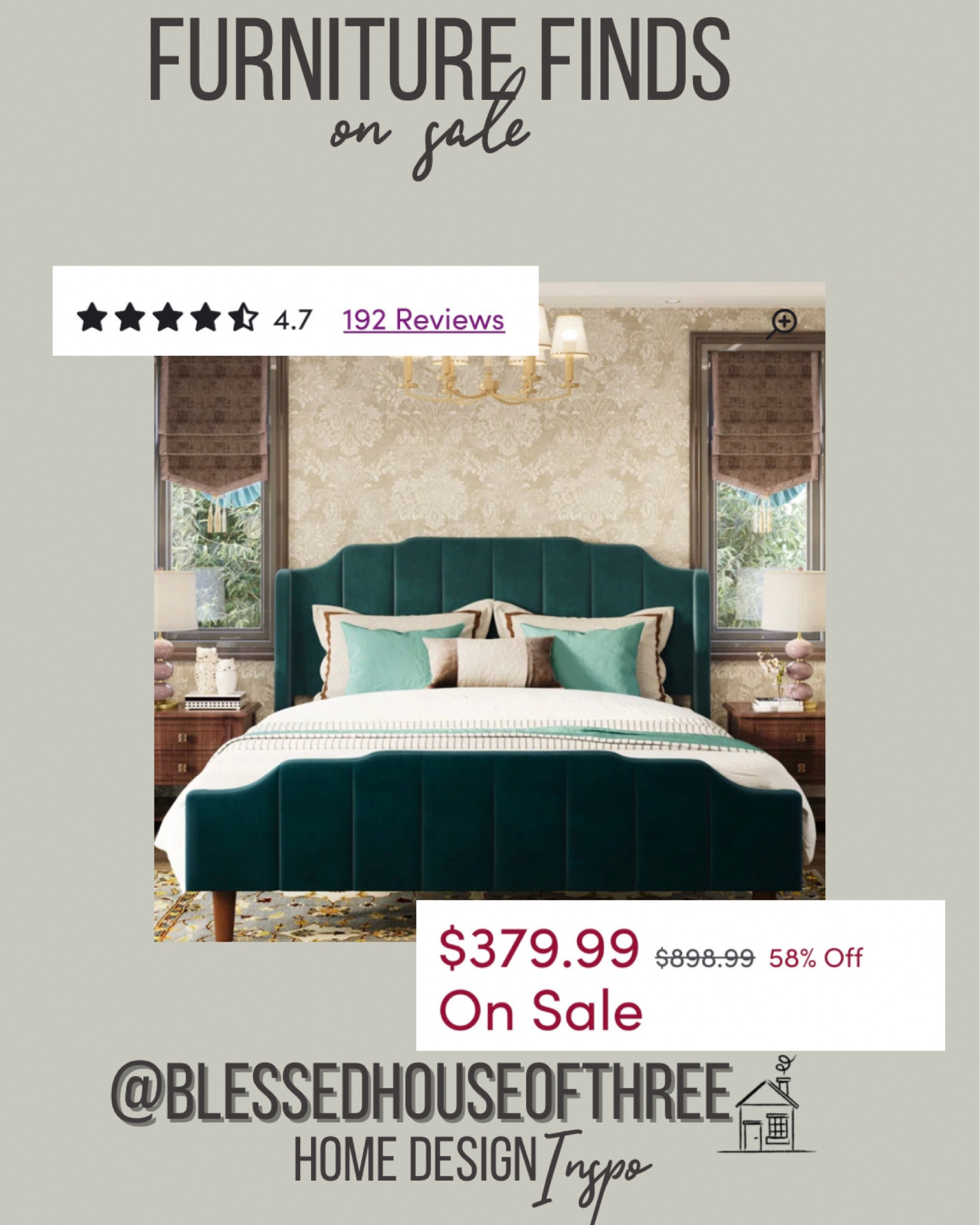 This gorgeous velvet bed is on sale. 

Modern bed, upholstered bed, velvet bed, wayfair finds



#LTKsalealert #LTKFind #LTKstyletip