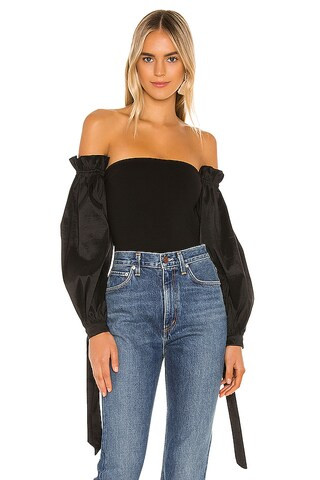 MAJORELLE Bliss Bodysuit in Black from Revolve.com | Revolve Clothing (Global)