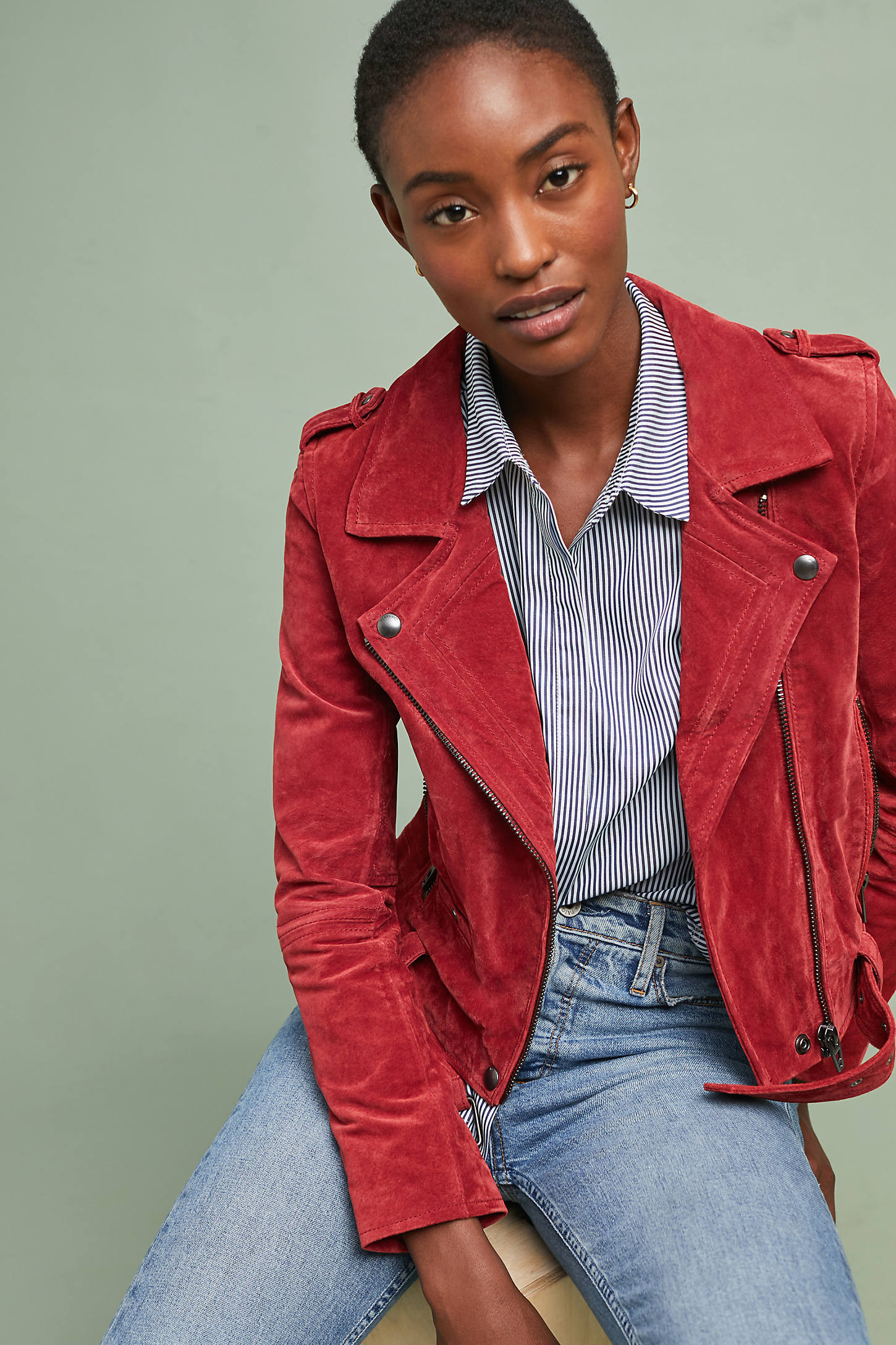 Valentine Leather Moto Jacket | Anthropologie (US)