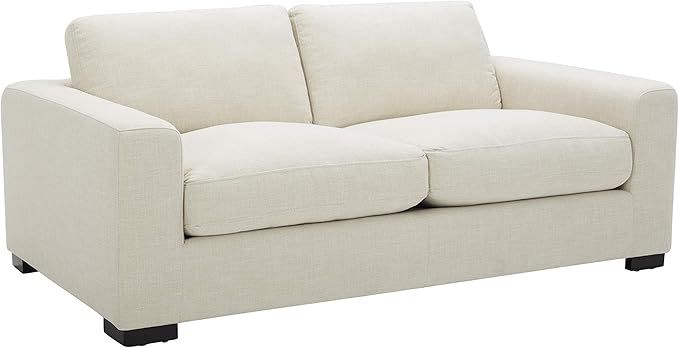 Amazon Brand - Stone & Beam Westview Love Seats, 76'' Loveseat, Cream | Amazon (US)