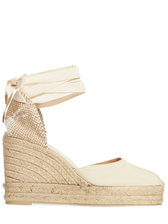 110mm Carina cotton espadrille wedges | Luisaviaroma