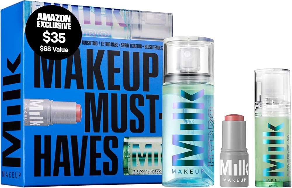 Milk Makeup Mini Must-Haves Set \u2013 Includes 12HR Hydrating Face Primer (.33oz) + 12HR Setting... | Amazon (US)