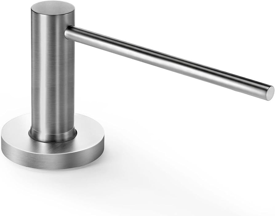 qiwip Long Spout Kitchen Sink Soap Dispenser for Granite & Quartz Countertop- Brushed Stainless S... | Amazon (US)