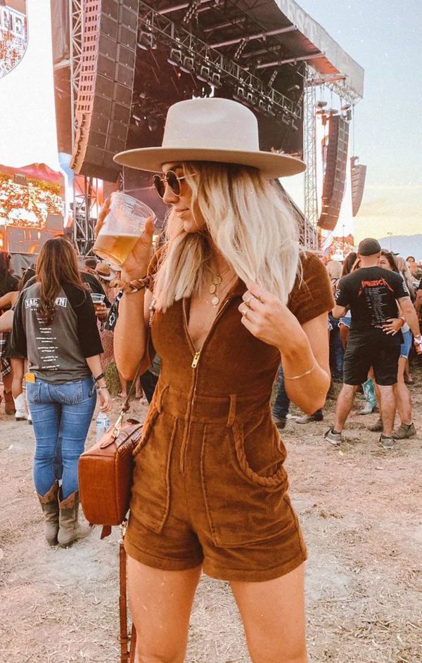 Outlaw Romper ~ Saddle Brown Corduroy | Show Me Your Mumu