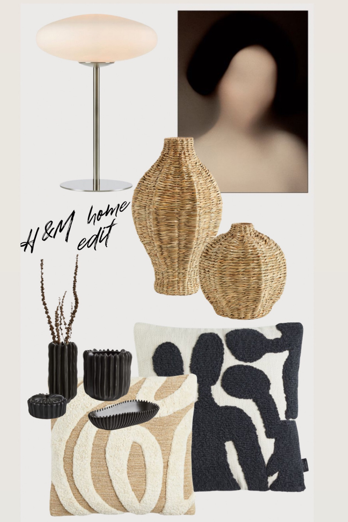 H&M home designer edit | interior design | home decor | designer picks | living room decor | boho | bohemian | neutral decor 

#LTKhome