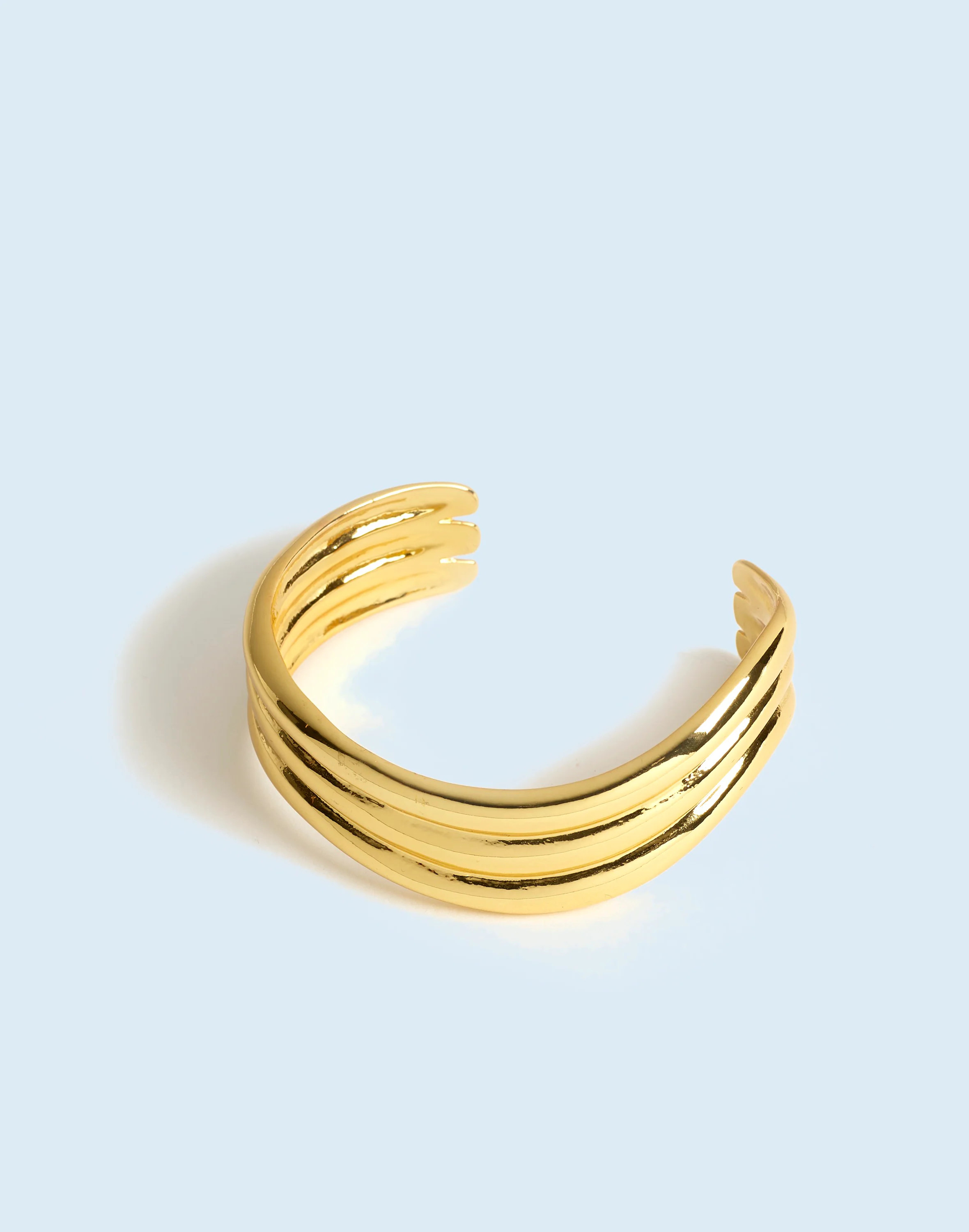 Ribbed Wavy Cuff Bracelet | Madewell