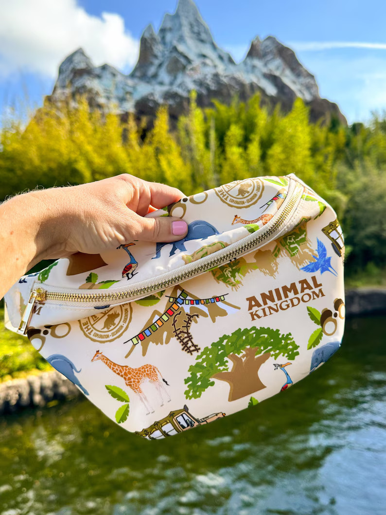 Animal Kingdom Printed Fanny Pack Safari Mickey Safari Minnie Fanny Pack. Animal Kingdom Minnie A... | Etsy (US)