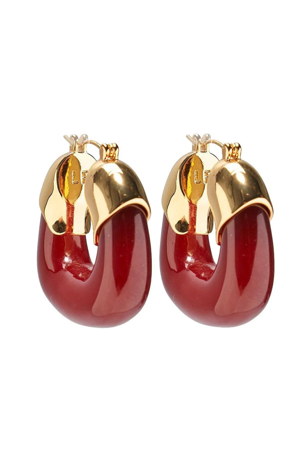Organic Hoop Earrings - Currant | LIZZIE FORTUNATO | Marissa Collections