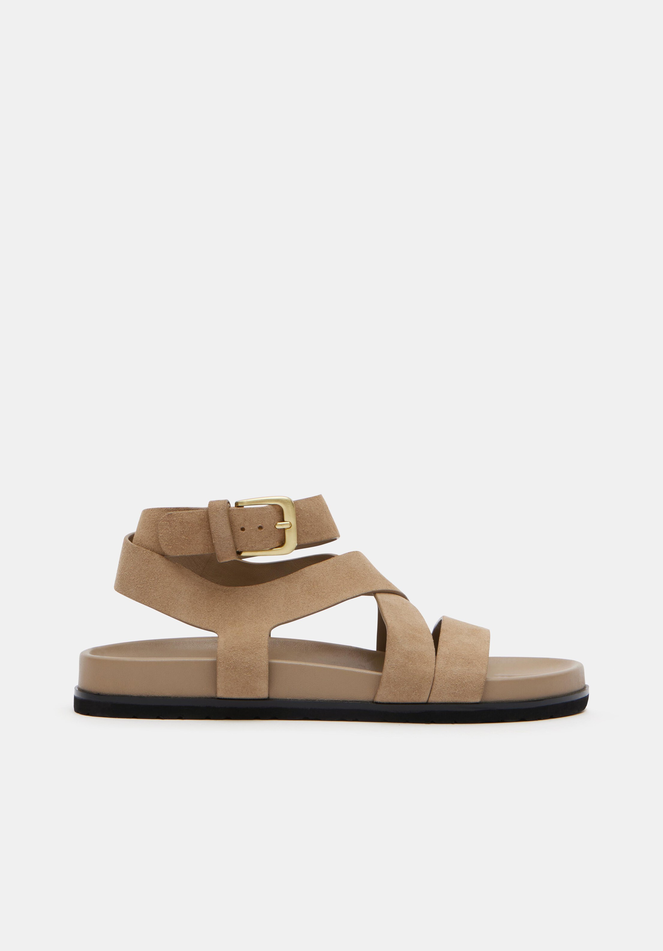 Sadie Suede Footbed Sandal | Hush UK