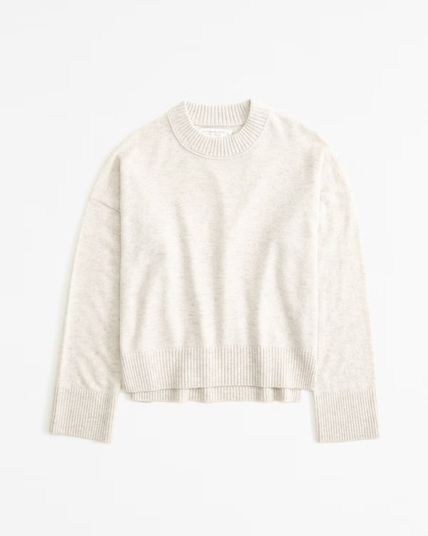 Women's Cashmere Crew Sweater | Women's Tops | Abercrombie.com | Abercrombie & Fitch (US)
