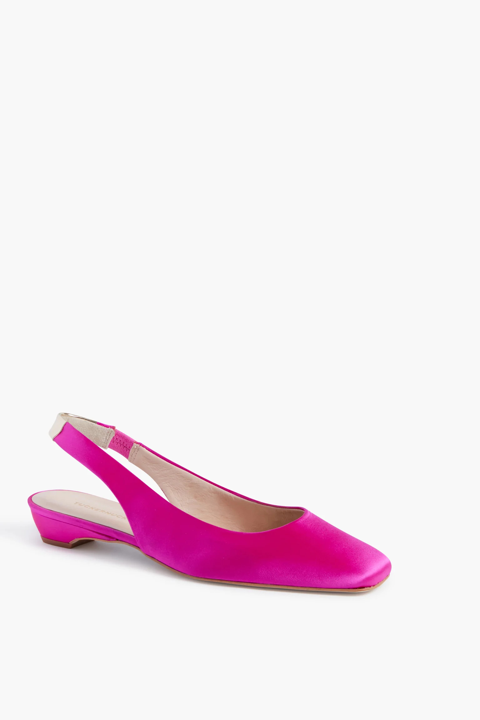 Satin Olivia Slingback Flats | Tuckernuck (US)