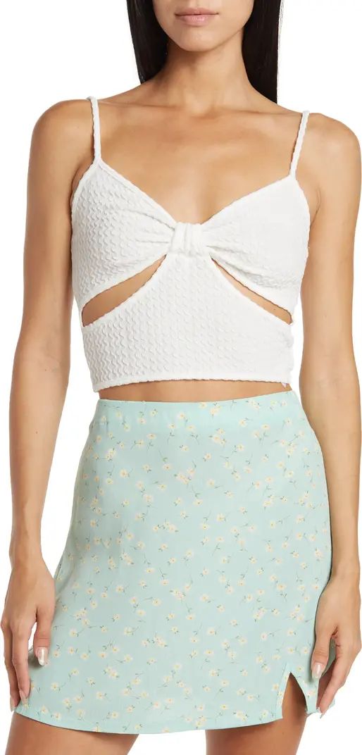 Knot Front Cutout Tank Top | Nordstrom Rack