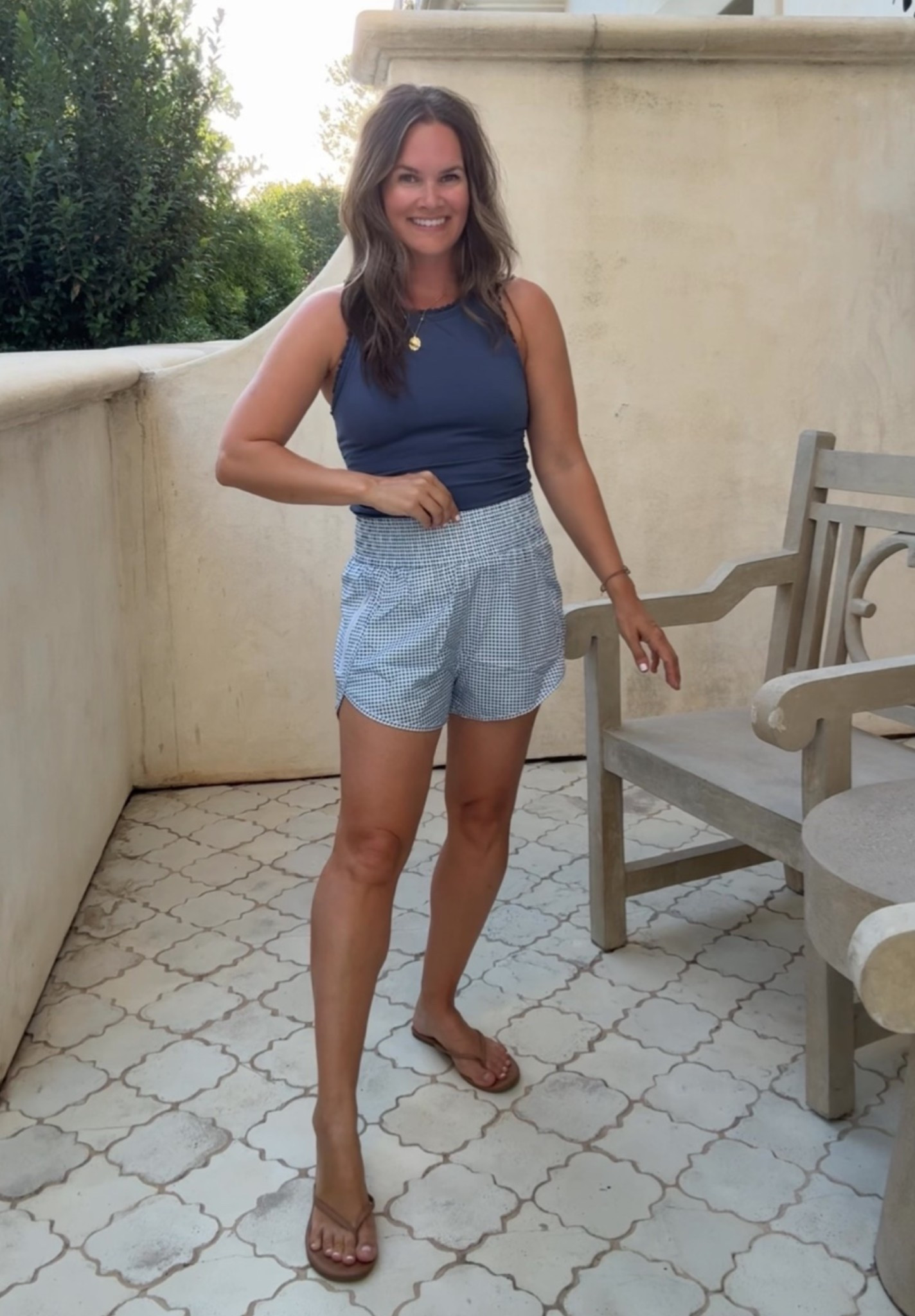 A good navy tank is one of my summer staples, and these shorts make the whole outfit feel a little more fun!

#LTKootd #LTKActive #LTKmomlife