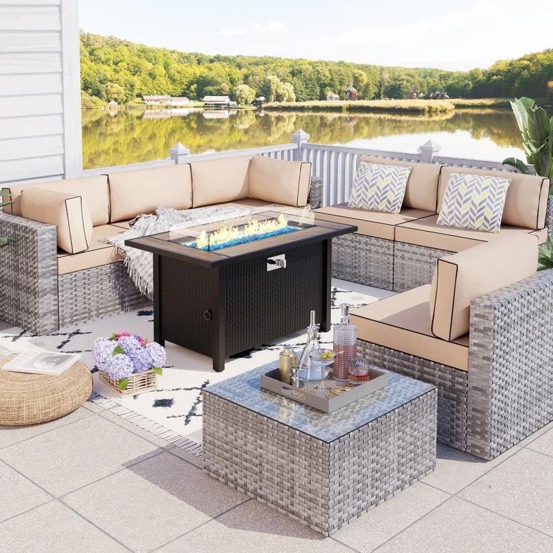 Bushrah 6 - Person Outdoor Seating Group with Cushions | Wayfair North America