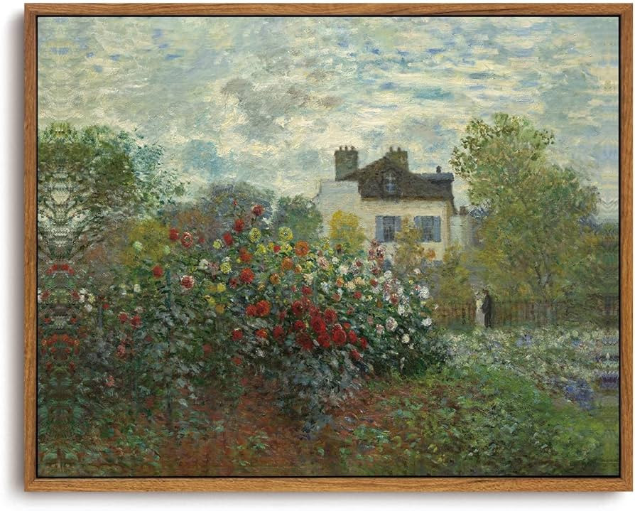 OIQArtOIQ Vintage Landscape Canvas Wall Art Framed Natural Scenery Painting Artwork Prints France... | Amazon (US)