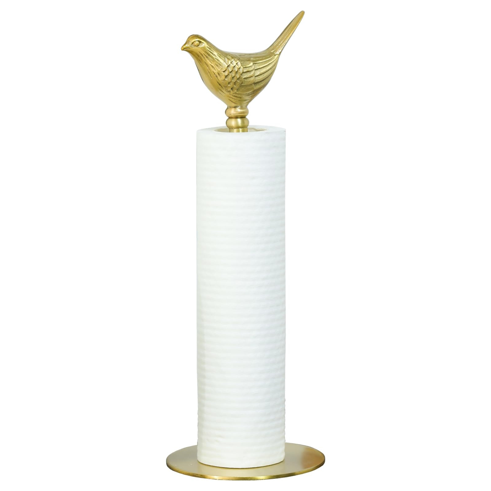 Luxurious Gold Paper Towel Holder Countertop，Brass Paper Towel Holder for Kitchen, Unique Gold ... | Amazon (US)