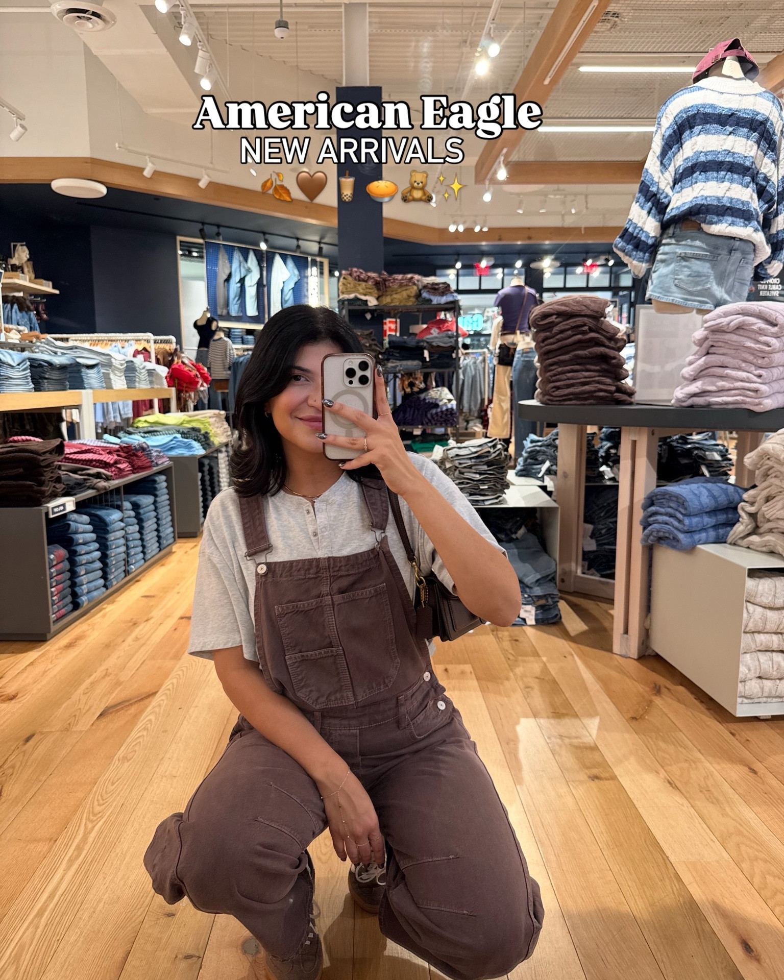 American Eagle fall finds 🍂🤎🧋🥧🧸👏🏼 @American Eagle Outfitters

#LTKootd #LTKSeasonal #LTKMidsize