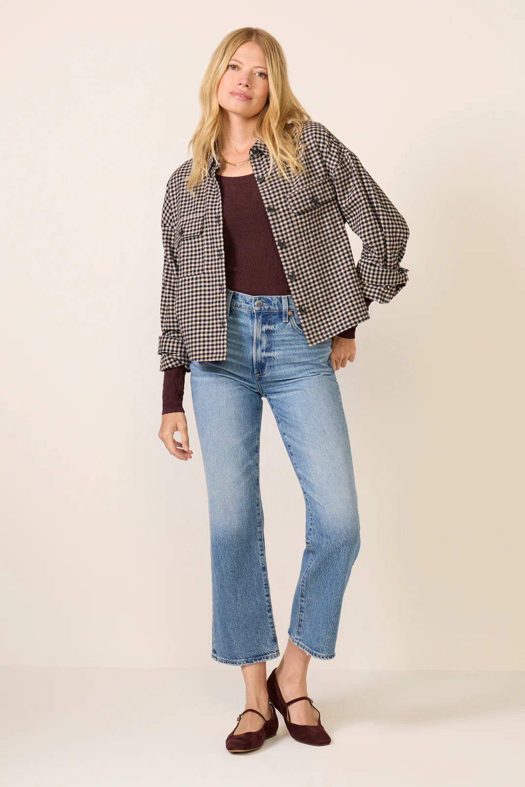 Ally Crop Bootcut Jean | Evereve