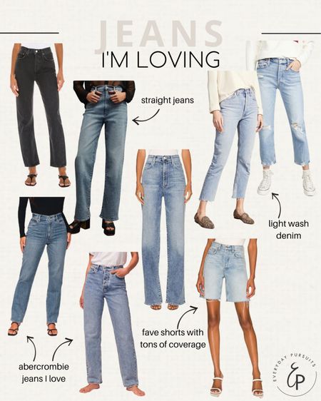Favorite jeans - revolve jeans - Abercrombie mom jeans - straight jeans - fall outfits women - mom shorts - black denim - agolde jeans outfit 

#LTKSeasonal #LTKunder100 #LTKsalealert