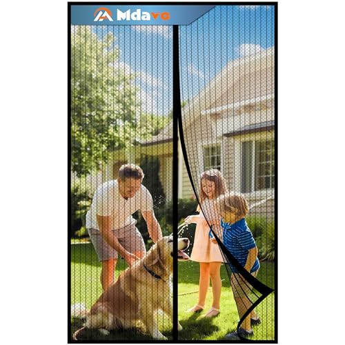 Magnetic Screen Door,Hook&Loop Pet Screen Door Fit Door Size 34" x 80" Heavy Duty Door Screen Magnetic Keep Bugs Out | Amazon (US)