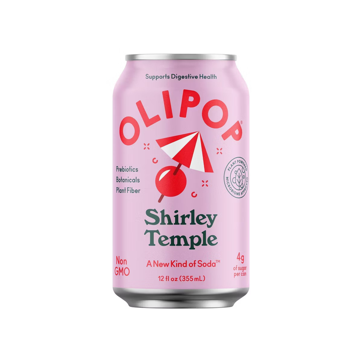 OLIPOP Shirley Temple Soda - 12 fl oz Can | Target