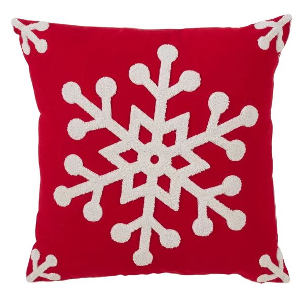 Sharpe Snowflake Design Throw Pillow | Wayfair North America