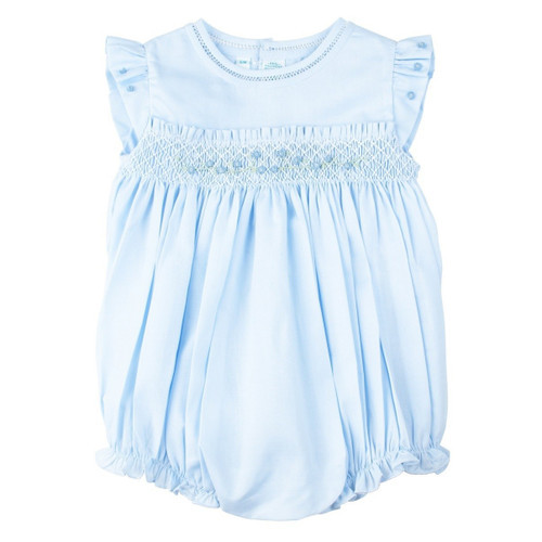 Rose Garden Collection Smocked Fly Sleeve Bubble | Feltman Brothers