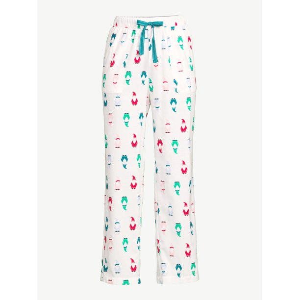 Joyspun Women’s Flannel Gnome Pajama Pants | Walmart (US)