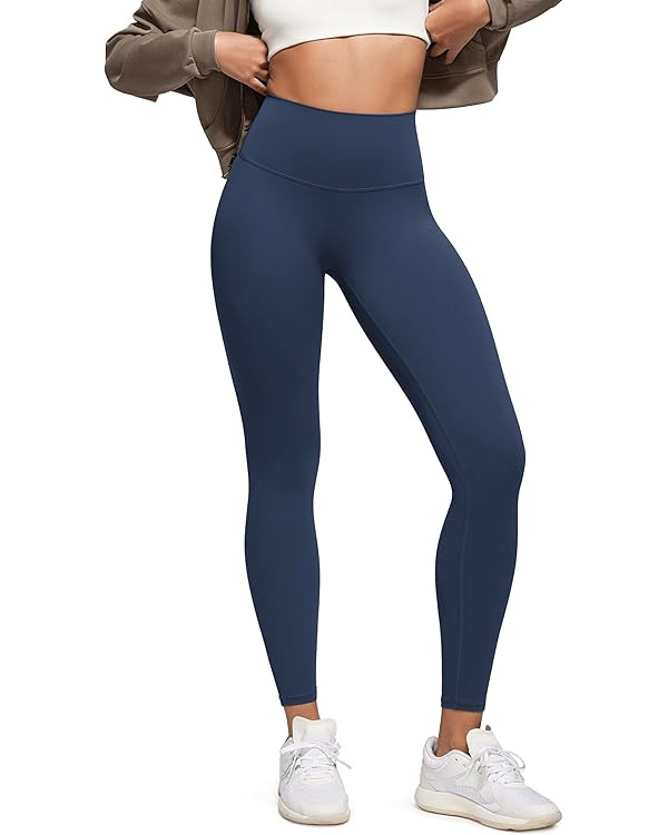 ODODOS No Front Seam Yoga Leggings for Women - 25" / 28" High Waist Buttery Soft Lounge Yoga Pant... | Amazon (US)