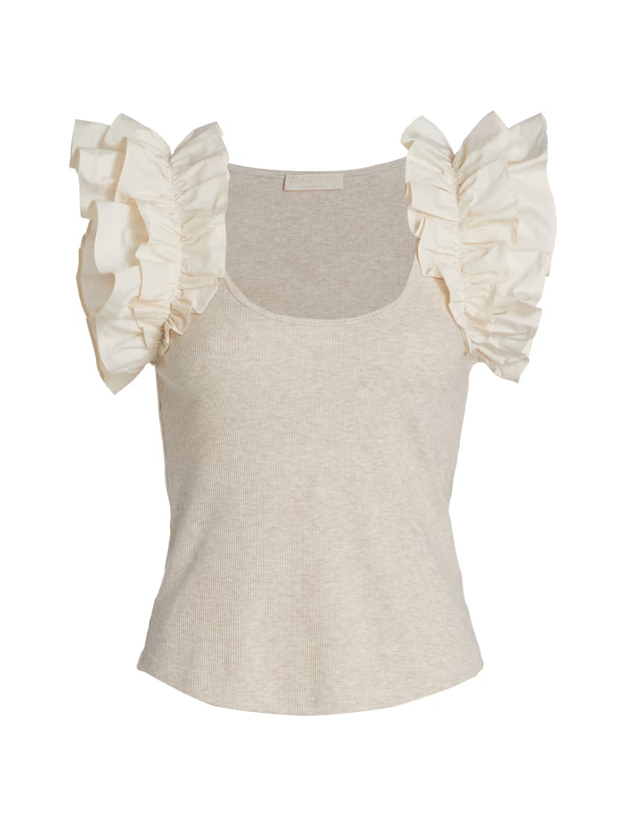 Koa Flutter-Sleeve Top | Saks Fifth Avenue