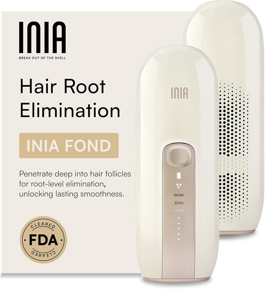 INIA Laser Hair Removal Device for Women and Men, INIA Fond Hair Remover with Long-Lasting in Hai... | Amazon (US)