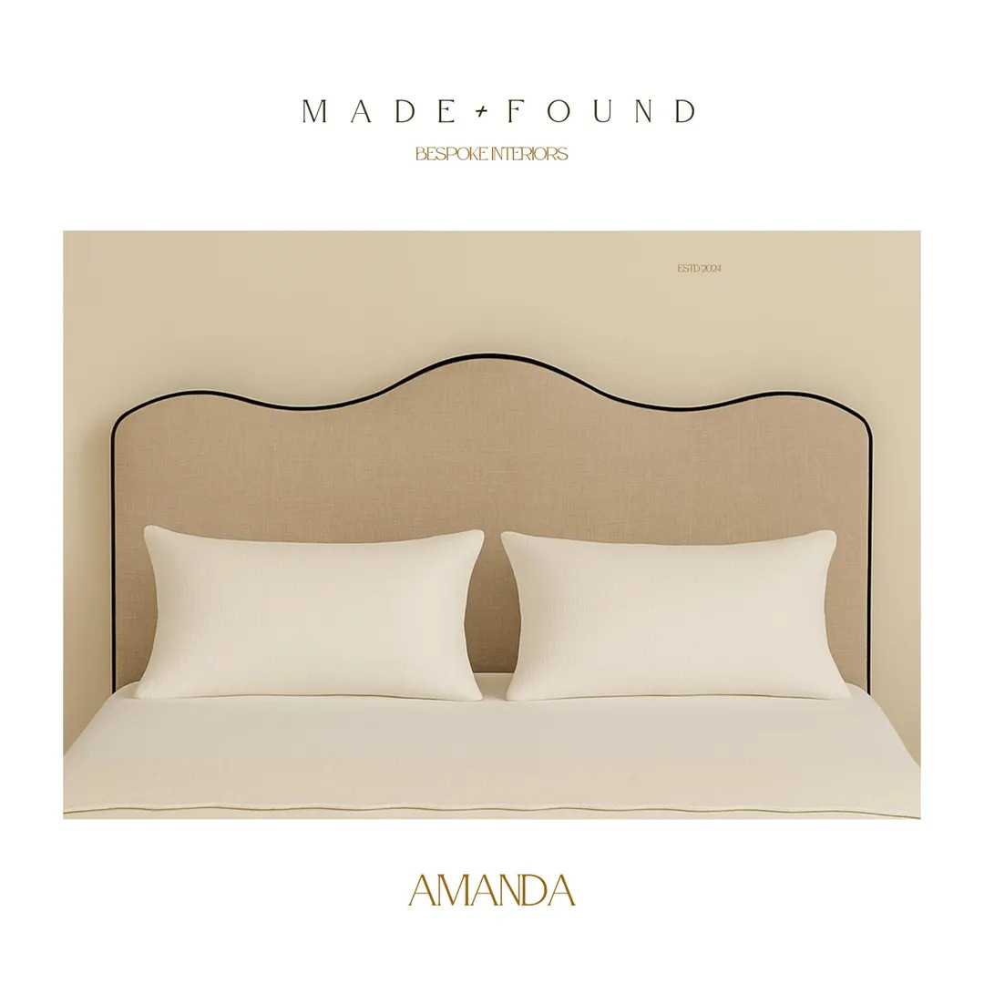 Bespoke 100% Linen Headboard in a Range of Colours and Contrasting Piping - Etsy | Etsy (US)