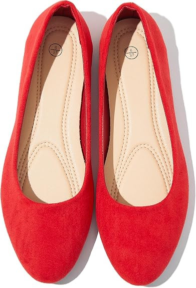 Shupua Flats for Women Round Toe Flat Shoes Dressy Black Ballet Flats Comfortable Womens Dress Sh... | Amazon (US)