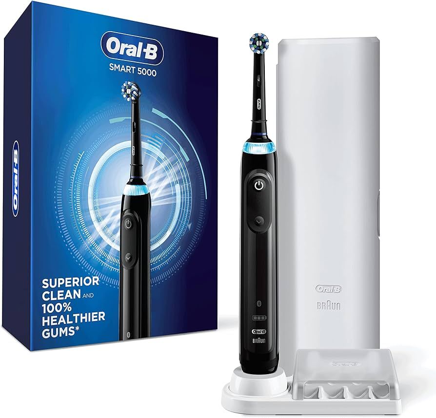 Oral-B Pro 5000 Smartseries Power Rechargeable Electric Toothbrush with Bluetooth Connectivity, B... | Amazon (US)