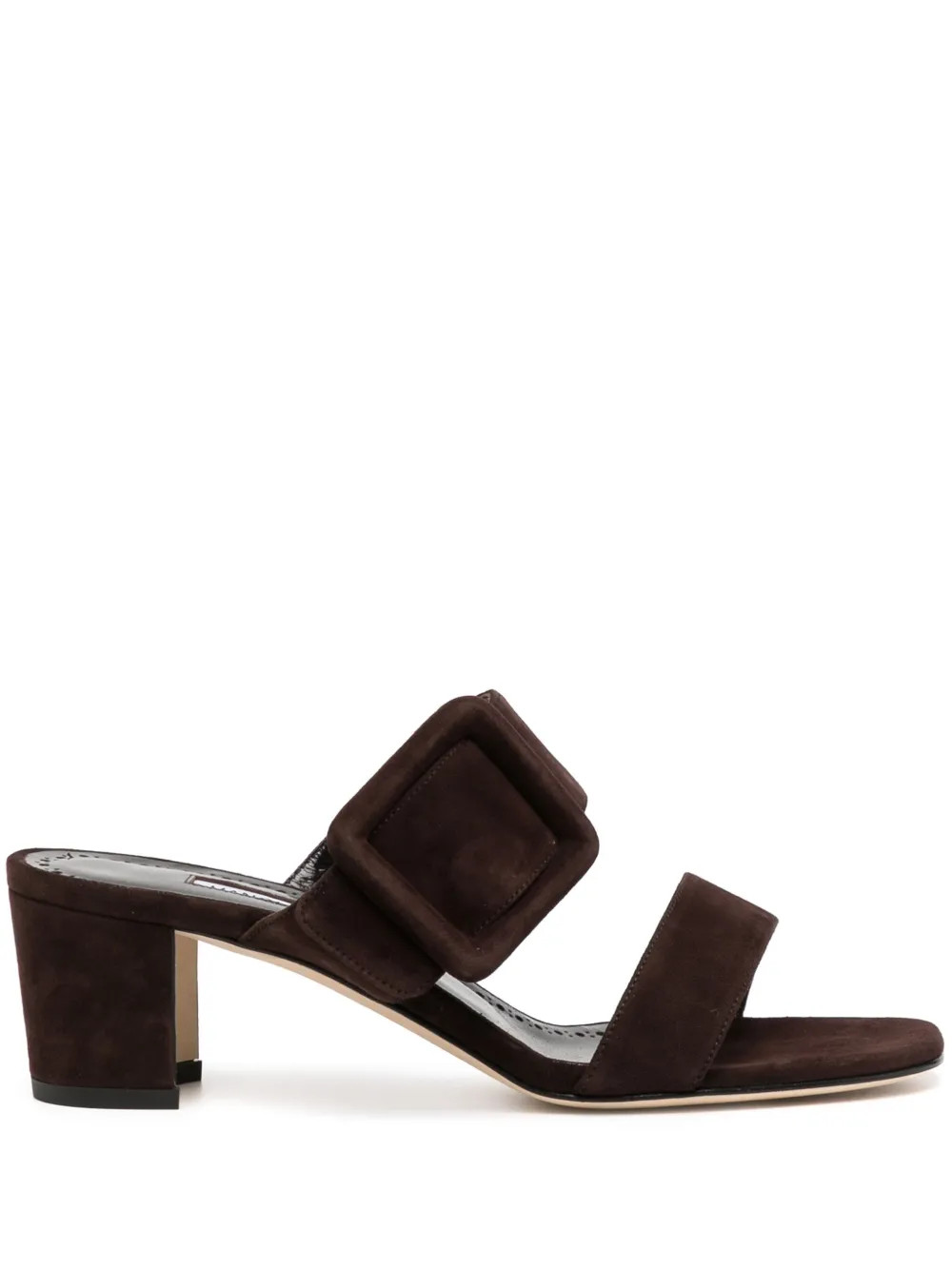 Manolo Blahnik 50mm Titubanew Sandals | Brown | FARFETCH | Farfetch Global