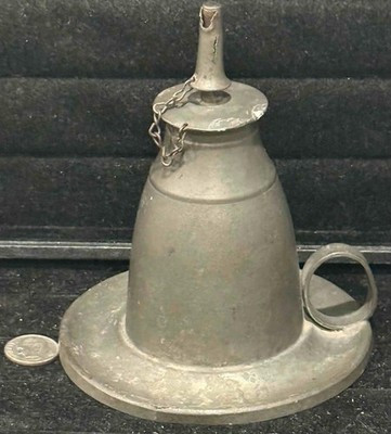Fine Antique American Pewter Fluid Chamberstick Sparking Lamp, Capen & Molineux | eBay | eBay US