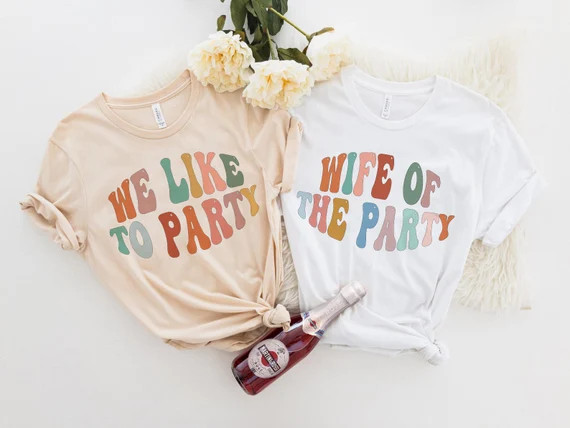 bachelorette party t-shirts, bach party, retro bachelorette, group t-shirts, bridal party, countr... | Etsy (US)