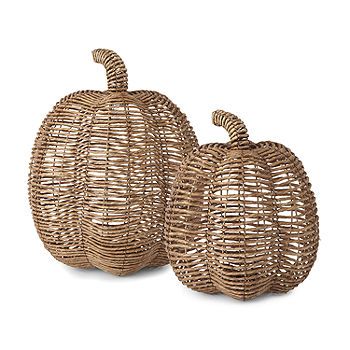 JCP Seagrass Woven Pumpkin Tabletop Decor Collection | JCPenney