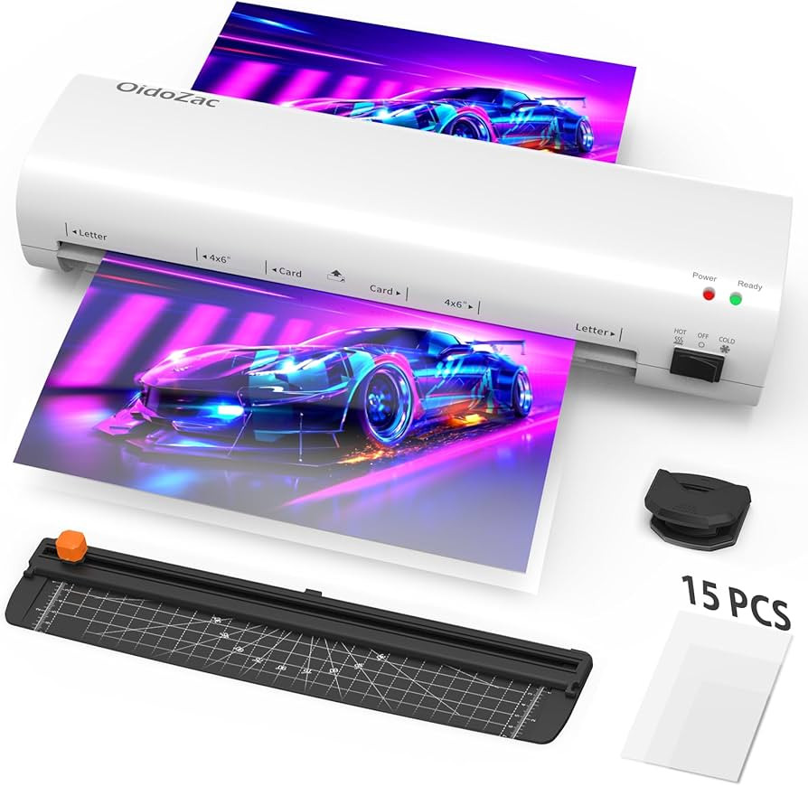 Laminator Machine, 9-Inch Letter Size Laminating Machine with 15 Laminating Pouches for Small Des... | Amazon (CA)