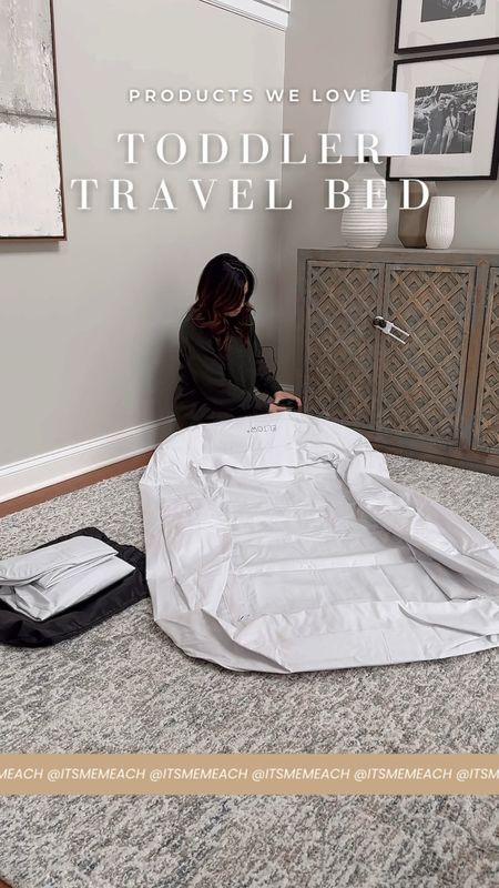 This travel toddler bed is one of my all-time bestsellers, and for good reason! It comes with an electric pump to inflate and deflate it, a carrying bag, a patch kit, and a solid warranty! Sound on to learn more. And if you have any questions, drop them in the comments! 

#LTKtravel #LTKVideo #LTKkids